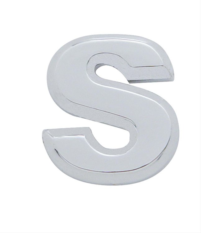 CHROME PLASTIC LETTER - S