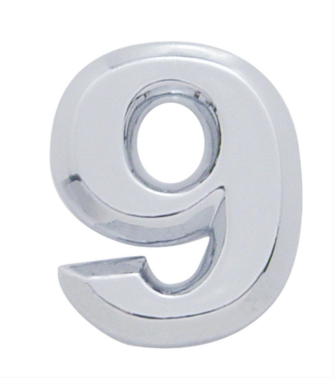 CHROME PLASTIC LETTER - 9