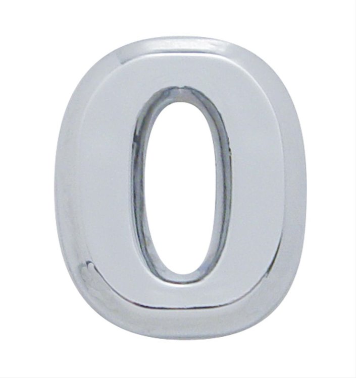 CHROME PLASTIC LETTER - 0