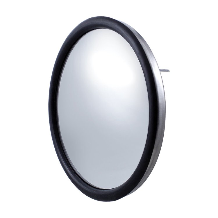 60048 8-1/2 in. Chrome 320R Convex Mirror - Centered Mounting Stud