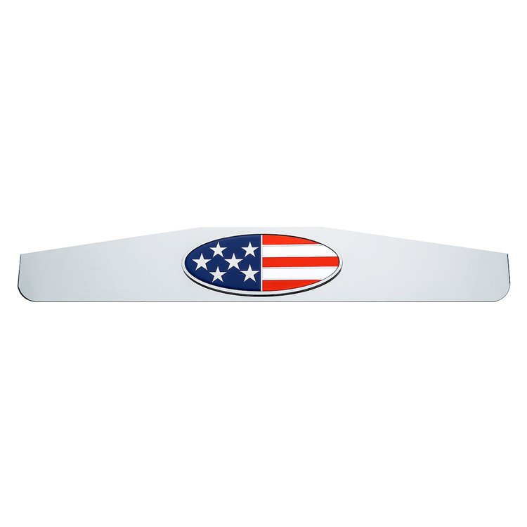 67008 Mud Flap Weight with Oval USA Flag Emblem