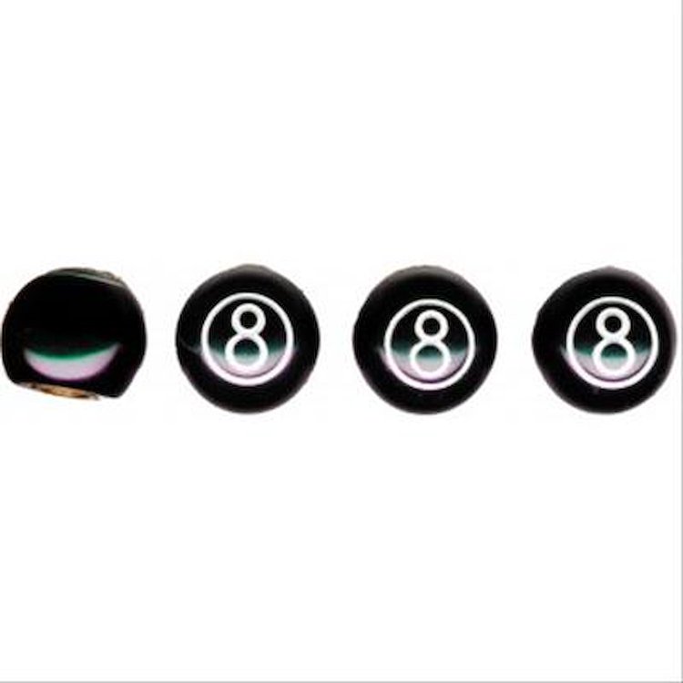 BLACK 8 BALL VALVE CAPS