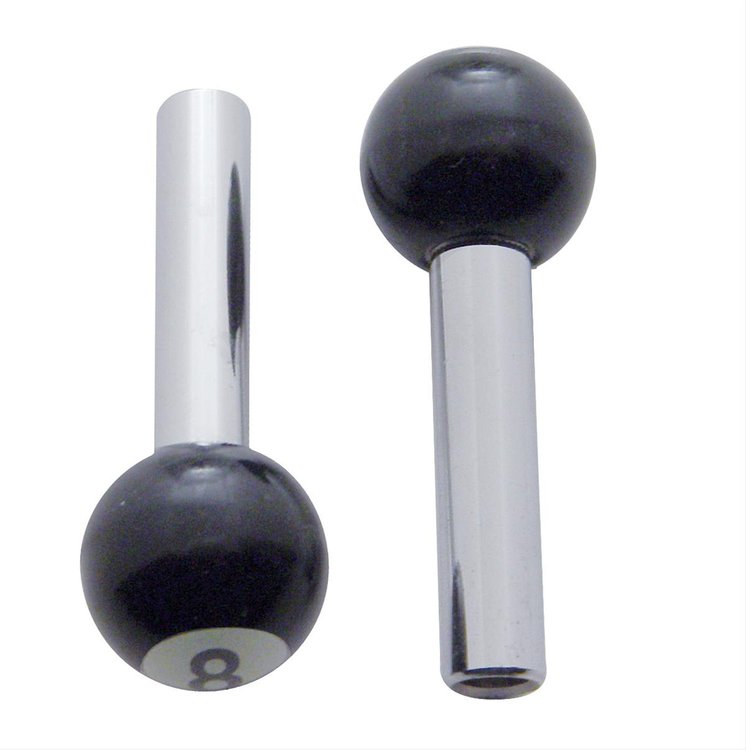 BLACK 8 BALL DOOR KNOBS