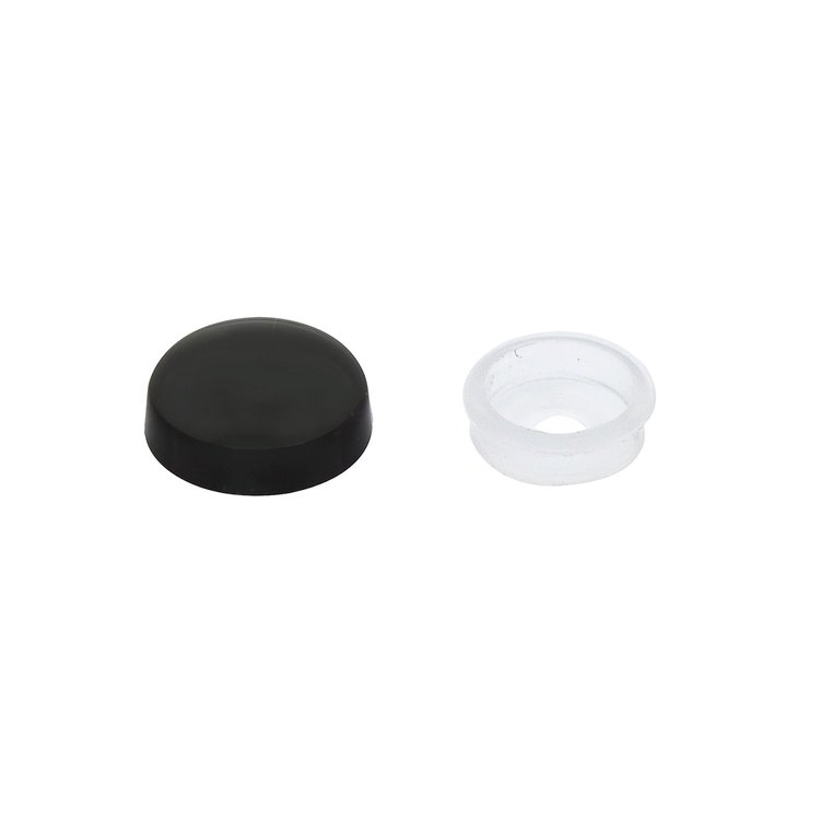 70076B Black Plastic Snap-On Cap For #6 And #8 Screw
