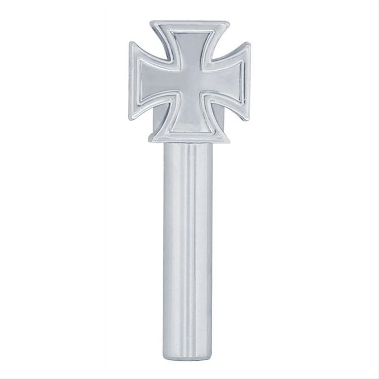 CHROME IRON CROSS DOOR LO