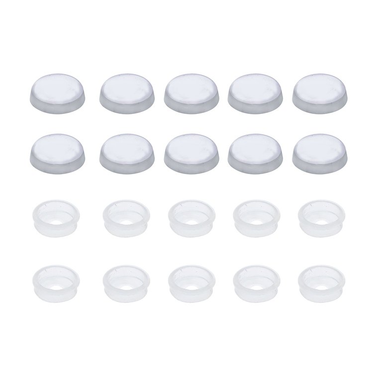 70251 Chrome Plastic Snap-On Screw Covers For 1/4 in. Screw (10-Pack)