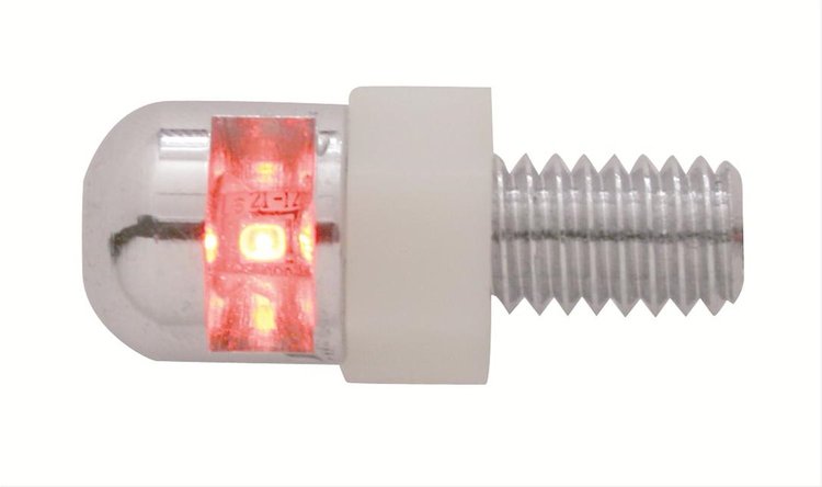 SINGLE RED LED FASTENER W