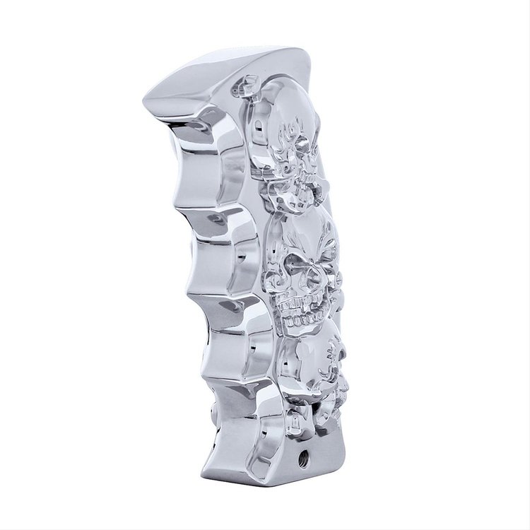 CHROME SKULLS PISTOL GRIP