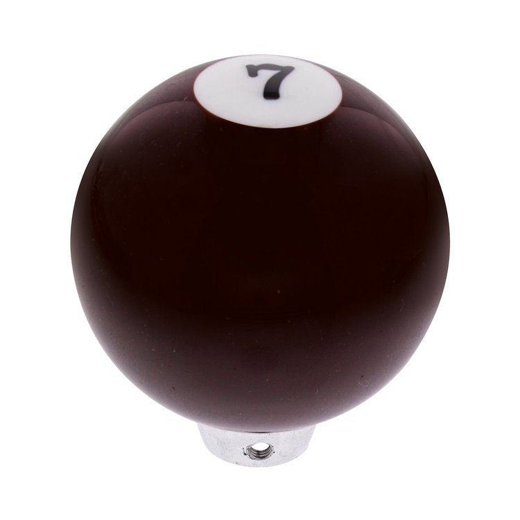 70757 Number 7 Pool Ball Gearshift Knob - Gloss Maroon