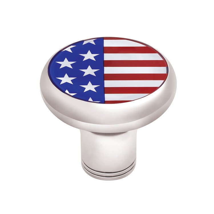 70795 1/2 in.-13 Thread-On Gearshift Knob with USA Flag Sticker