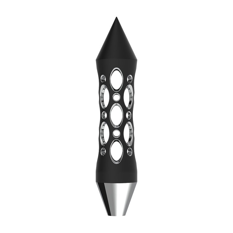 70893 Daytona Style Spike Grip Handle With Beer Tap Adapter - Black