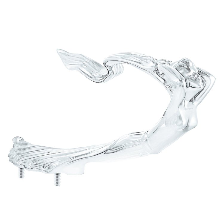 72019 Die-Cast Flying Goddess Hood Ornament - Chrome