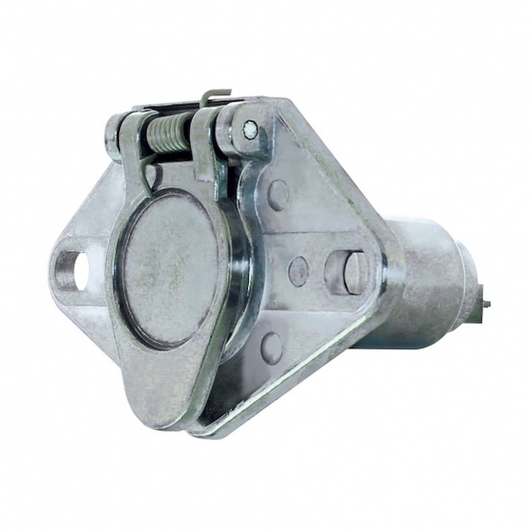 90505 Round 6-Way Male Connector - Split Pin