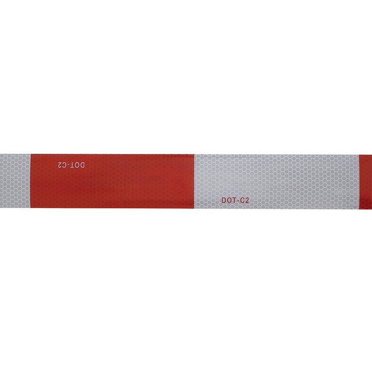 90613 DOT-C2 Conspicuity Reflective Tape - 6 in. White/6 in. Red