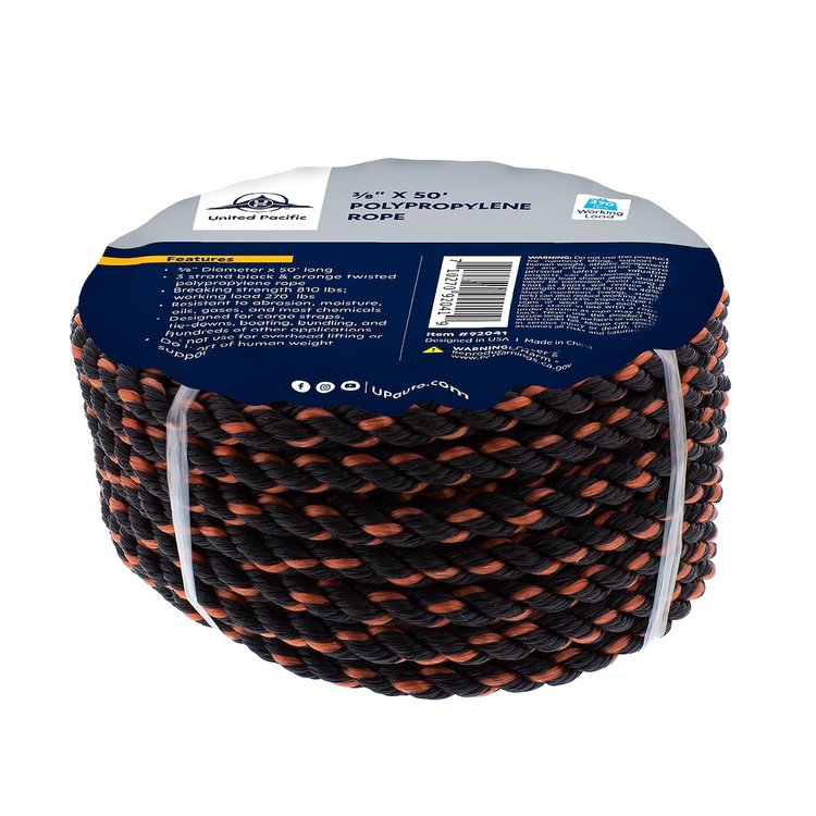 92041 3-Strand Twisted Polypropylene Rope