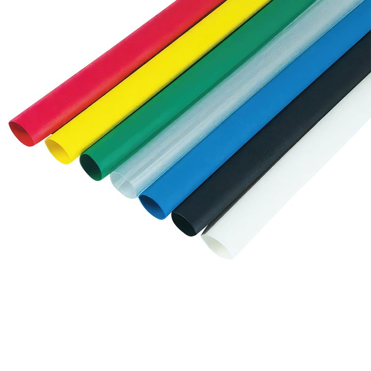 98017 1/4 in. I.D. Black Heat Shrink Tubing, 4 in. Long, 6-Pack