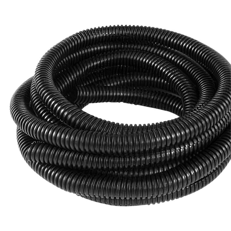 98030 1/2 in. I.D. Black Flex-Guard Convoluted Split Seam Tubing, 7 ft.