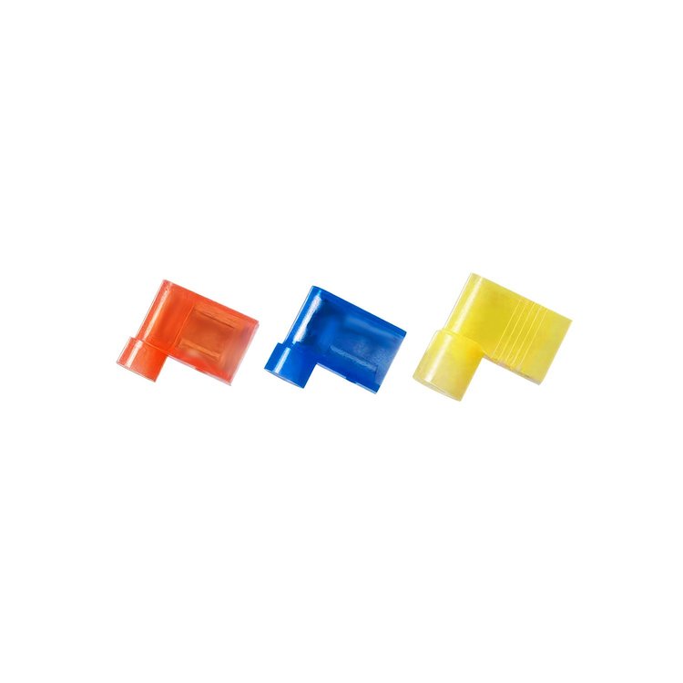 98049 22-18 AWG .250 Tab Nylon Flag Terminal, 8-Pack