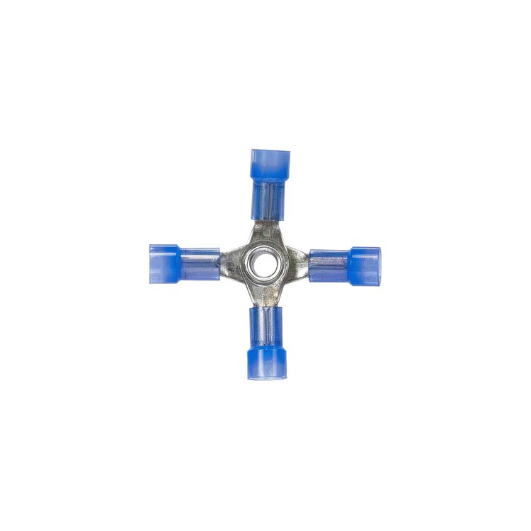 98080 16-14 AWG 4-Way, X Nylon Connector, 4-Pack