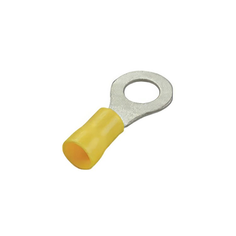 98082 12-10 AWG #8 Stud Vinyl Ring Terminal, 14-Pack