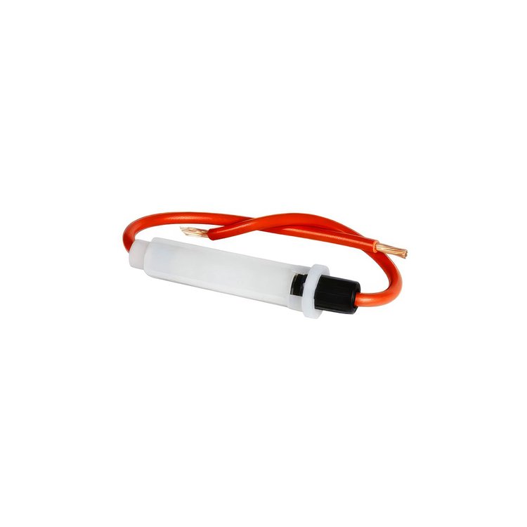 98124 In-Line Glass Fuseholder 12 AWG 7 in. Wire w/ 30 Amp AGC Fuse, 1 Set.