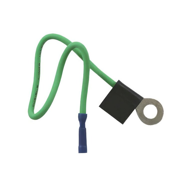 98130 Fusible Link Wire, 14 AWG, Green w/ 5/16 in. Stud, , 1 10.5 in. Pc.