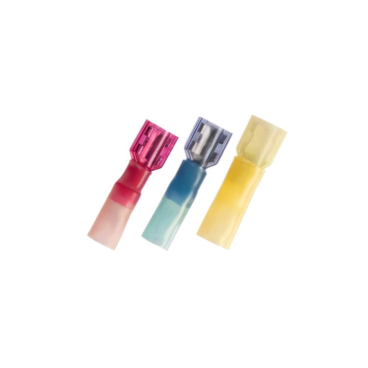 98175 16-14 AWG .250 Tab CS Fully Insulated Heat Shrink M Disconnect, Blue, 10-Pack