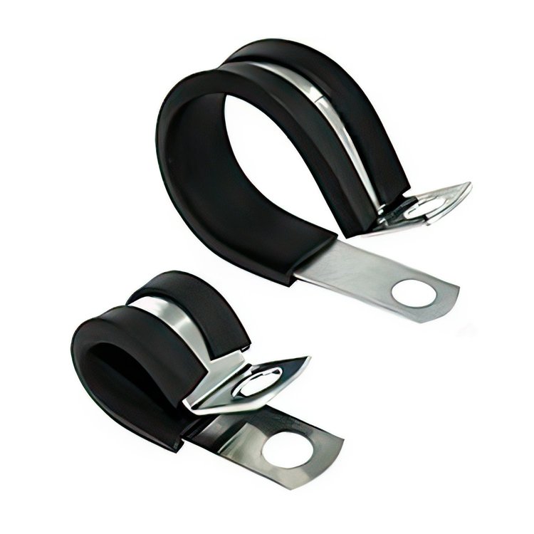 98255 3/4 in. I.D. Santoprene Insulated Clamps w/ 1/4 in. Mounting Hole, 10-Pack