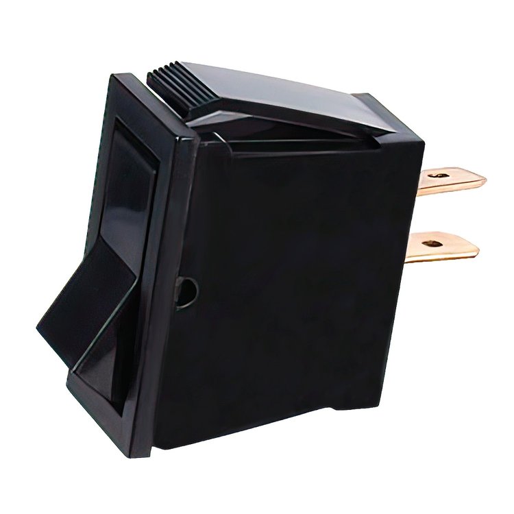 98292 Black Non-Illum Rocker 16 Amp 12V S.P.S.T. On/Off 1 Pc.