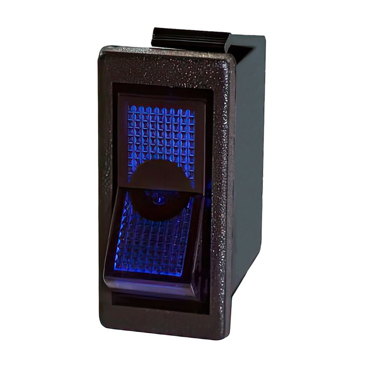 98296 Blue Illum Rocker 20 Amp 12V S.P.S.T. On/Off 1 Pc.