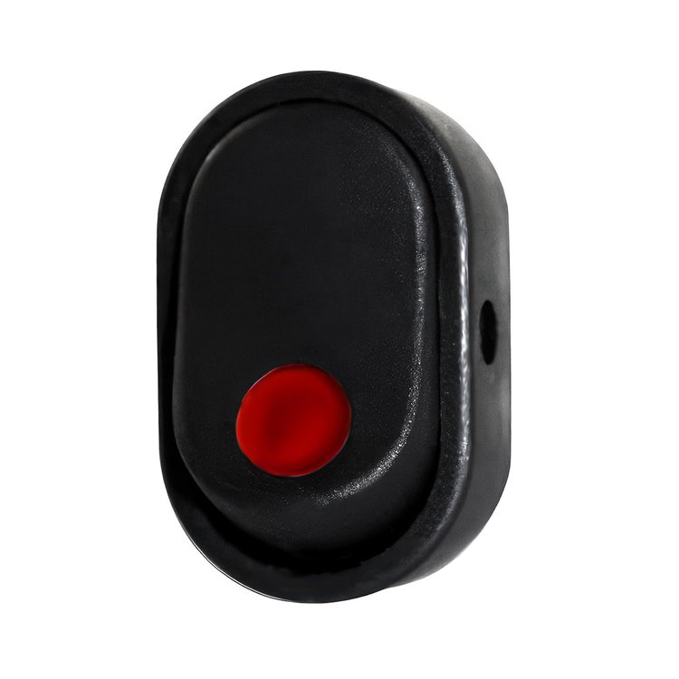 98303 Red Illum Oval Rocker 16 Amp 12V On/Off 1/2 in. Dia. 1 Pc.