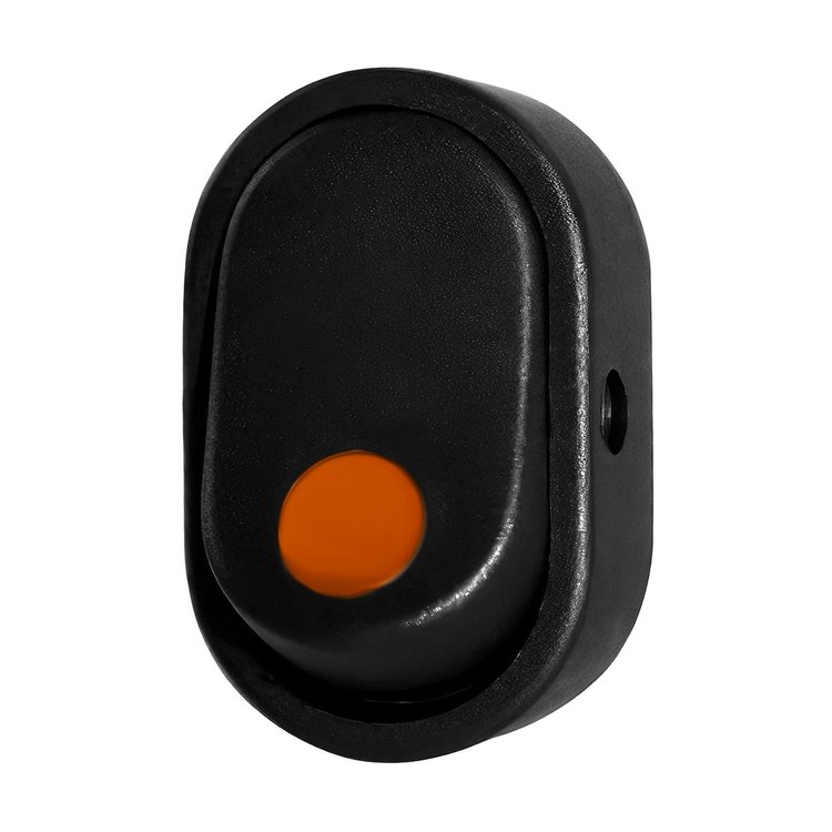 98364 Amber Illum Oval Rocker 16 Amp 12V On/Off 1/2 in. Dia. 1 Pc.
