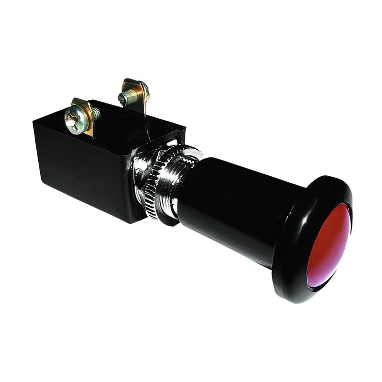 98386 Red Illum Push-Pull Switch 15 Amp 12V S.P.S.T. On/Off 1 Pc.