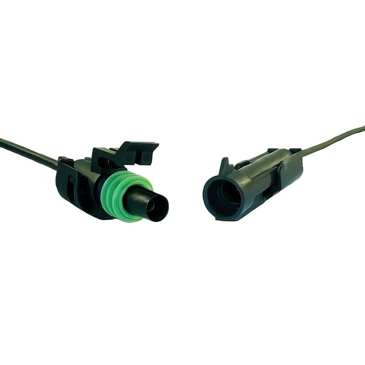 98390 14 AWG Weather Pack Assembly M/FM Single Cavity, 1 Set.