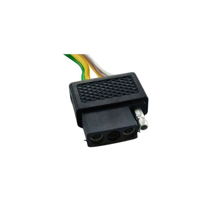 98398 4-Way Flat Molded Female Trailer Connector w/ Polarized Plugs, 1 Pc.