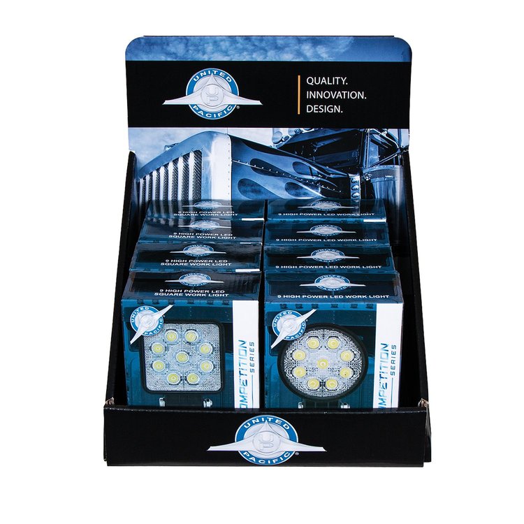 99134 9 High Power LED Work Light Bin Box Display