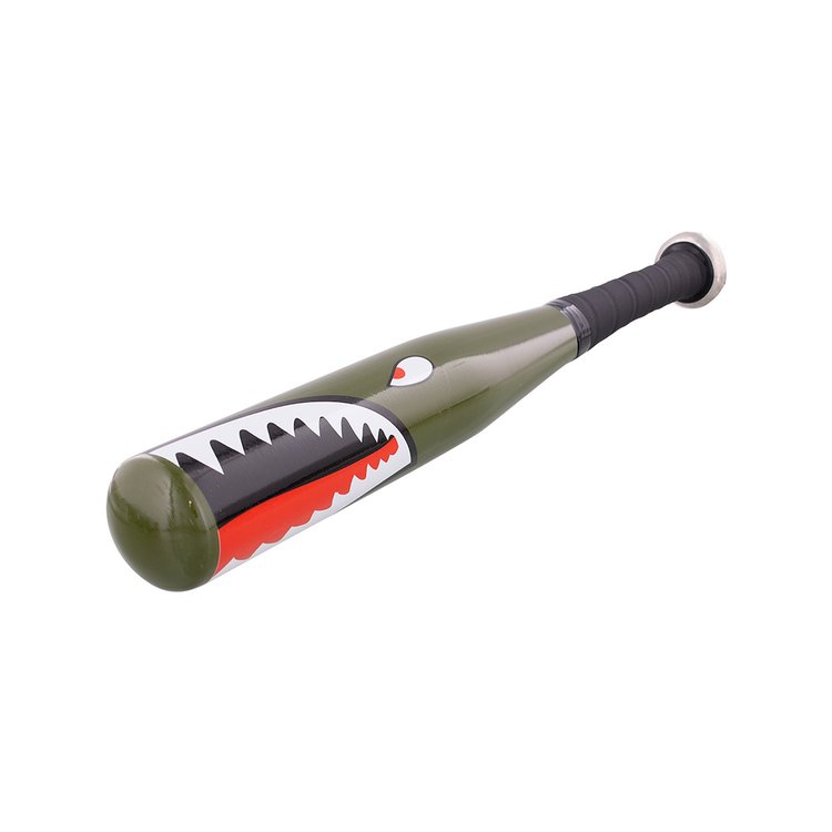 99136 17 in. Aluminum Tire Checker Bat With P-40 Warhawk Shark Mouth Graphic