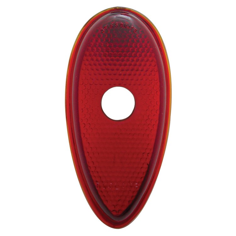 A5005-1 Tail Light Glass Lens With Drilled Out Center Hole For 1938-39 Ford Passenger Car