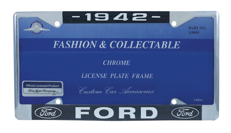 1942 FORD LICENSE PLATE F
