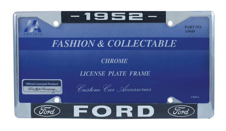1952 FORD LICENSE PLATE F