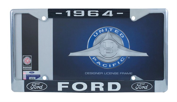 1964 FORD LICENSE PLATE F