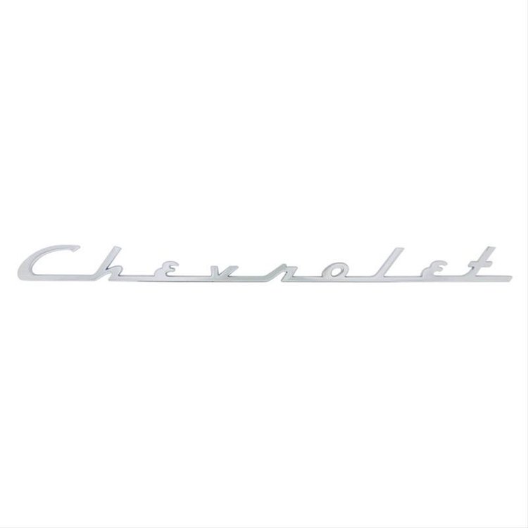 C4032 "Chevrolet" Script Trunk Emblem for 1954 Chevy Bel-Air, 210, 150
