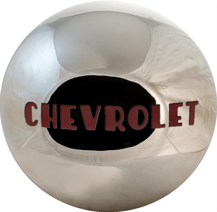 C4753F "Chevrolet" Script Hubcap For Ford Wheel With 8-1/8 in. Wheel Center