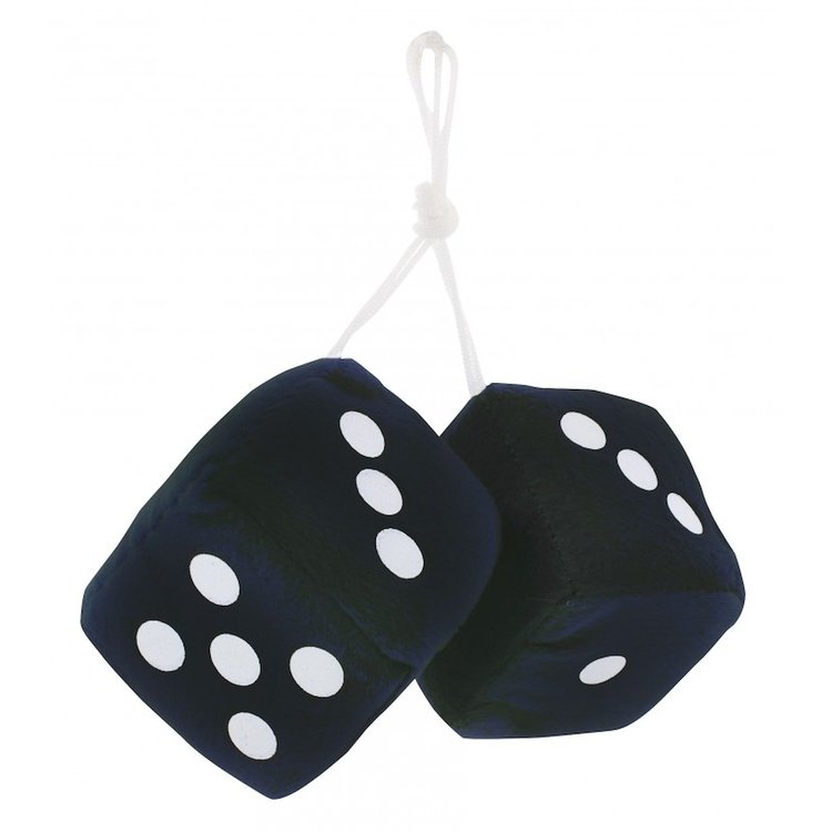 Classic Fuzzy Dice Black