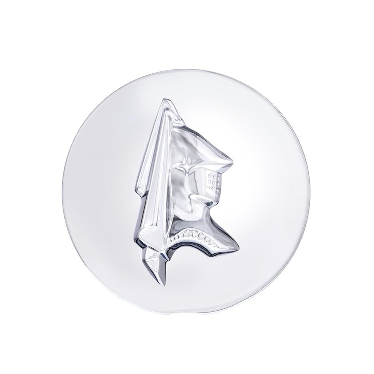 C5053-5 Chrome Die-Cast Lancer Knight Center Cap