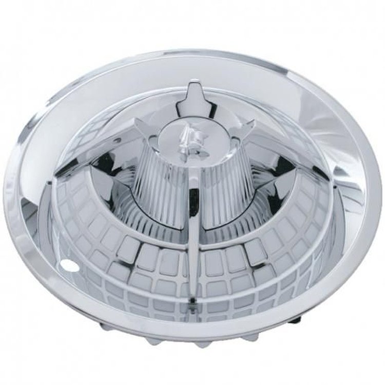 Spider Hub Cap Set, 15 in. Diameter [Chrome-Plated]