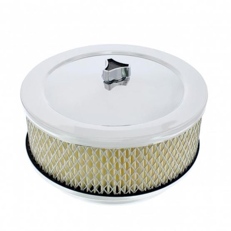 6-3/8 CHROME AIR CLEANER