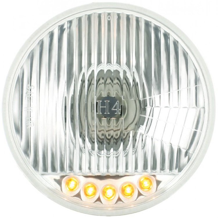 Crystal Round Headlight 5-3/4"