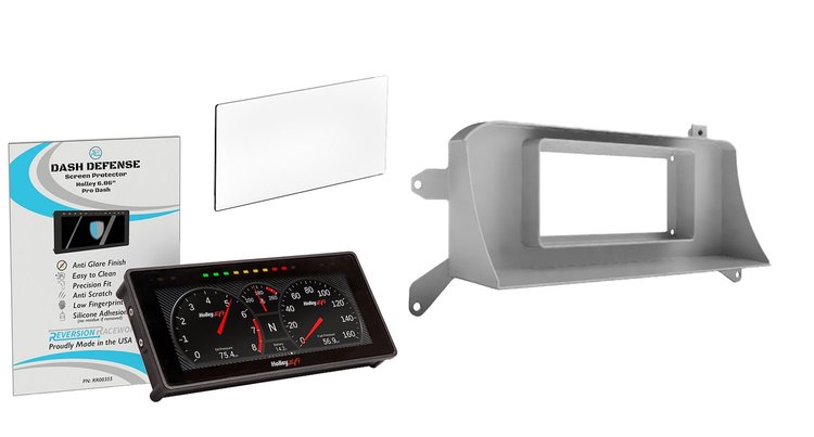 RR00039K Holley 6.86 in. Digital Dash & Bezel Kit w/ Screen Protector Fits 1987-1993 Ford Mustang