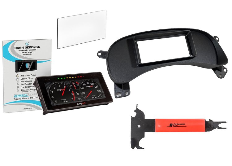 RR00110 Holley 6.86 in. Digital Dash & Bezel Kit w/ Screen Protector & Trim Tool Fits 1999-2006 GM Trucks